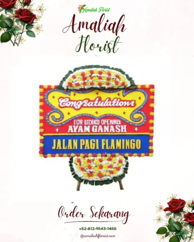 Bunga Papan Congratulation di Pagerharjo